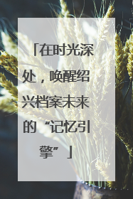 在时光深处，唤醒绍兴档案未来的“记忆引擎”