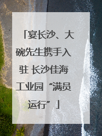 宴长沙、大碗先生携手入驻 长沙佳海工业园“满员运行”