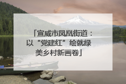 宣威市凤凰街道：以“党建红”绘就绿美乡村新画卷