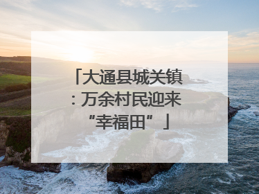 大通县城关镇：万余村民迎来“幸福田”
