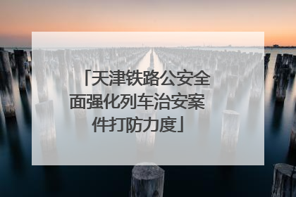 天津铁路公安全面强化列车治安案件打防力度