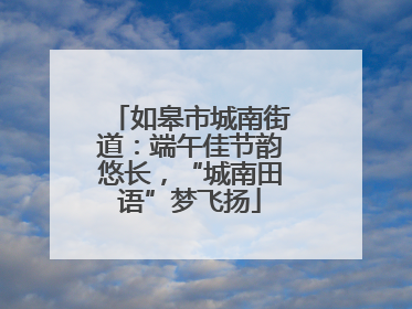 如皋市城南街道：端午佳节韵悠长，“城南田语”梦飞扬