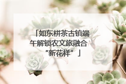如东栟茶古镇端午解锁农文旅融合“新花样”