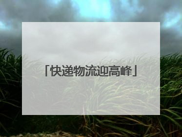 快递物流迎高峰