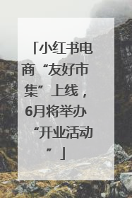 小红书电商“友好市集”上线，6月将举办“开业活动”