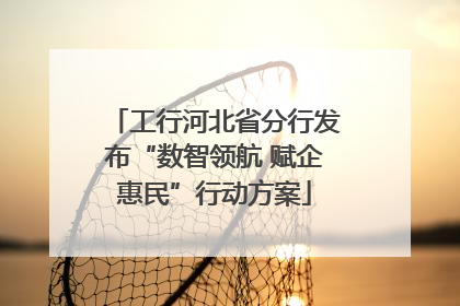 工行河北省分行发布“数智领航 赋企惠民”行动方案
