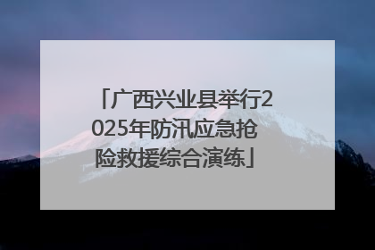 广西兴业县举行2025年防汛应急抢险救援综合演练
