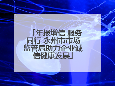 年报增信 服务同行 永州市市场监管局助力企业诚信健康发展
