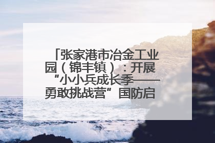 张家港市冶金工业园（锦丰镇）：开展“小小兵成长季——勇敢挑战营”国防启蒙教育活动