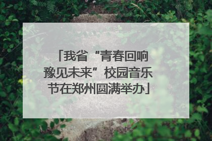我省“青春回响 豫见未来”校园音乐节在郑州圆满举办