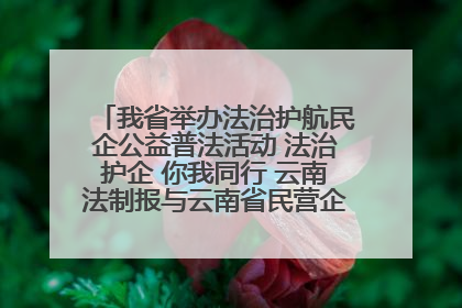 我省举办法治护航民企公益普法活动 法治护企 你我同行 云南法制报与云南省民营企业家协会携手共建“媒体+协会+企业”法治服务生态圈