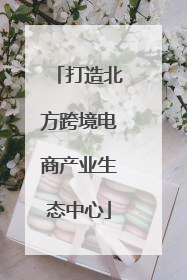 打造北方跨境电商产业生态中心