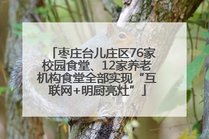 枣庄台儿庄区76家校园食堂、12家养老机构食堂全部实现“互联网+明厨亮灶”