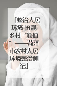 整治人居环境 扮靓乡村“颜值”——菏泽市农村人居环境整治侧记