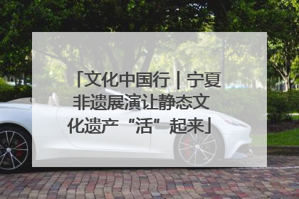 文化中国行｜宁夏 非遗展演让静态文化遗产“活”起来