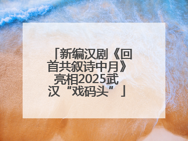 新编汉剧《回首共叙诗中月》亮相2025武汉“戏码头”