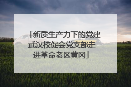 新质生产力下的党建 武汉校促会党支部走进革命老区黄冈