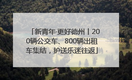 新青年·更好德州丨200辆公交车、800辆出租车集结，护送乐迷往返