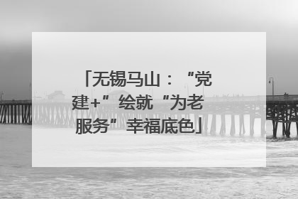 无锡马山：“党建+”绘就“为老服务”幸福底色