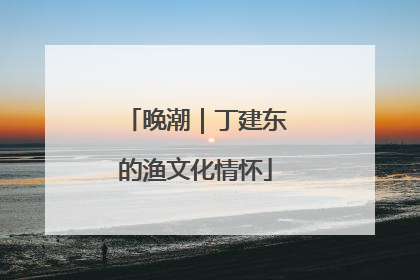 晚潮｜丁建东的渔文化情怀