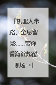 机器人带路、全息留影……带你看海淀超酷现场→