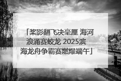 桨影翻飞决毫厘 海河浪涌赛蛟龙 2025滨海龙舟争霸赛燃爆端午