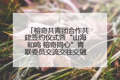 榕奇共青团合作共建签约仪式暨“山海和鸣 榕奇同心”青联委员交流交往交融活动在福州举行