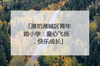 潍坊潍城区青年路小学：童心飞扬，快乐成长