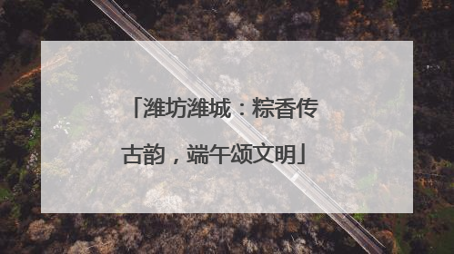 潍坊潍城：粽香传古韵，端午颂文明