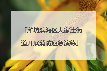 潍坊滨海区大家洼街道开展消防应急演练
