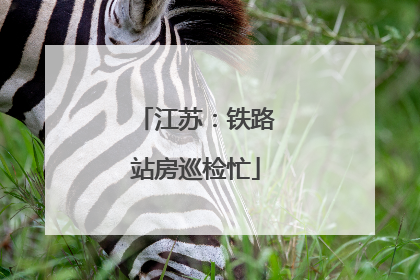 江苏：铁路站房巡检忙