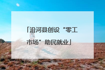 沿河县创设“零工市场”助民就业