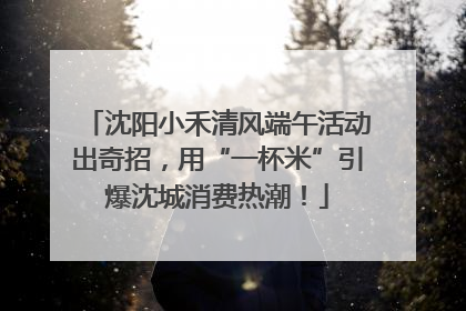 沈阳小禾清风端午活动出奇招，用“一杯米”引爆沈城消费热潮！