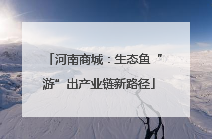河南商城：生态鱼“游”出产业链新路径
