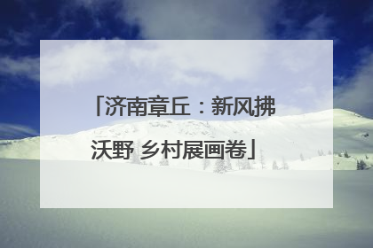 济南章丘：新风拂沃野 乡村展画卷