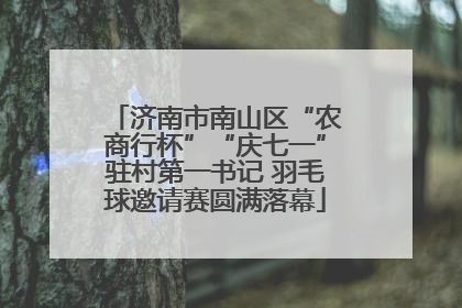 济南市南山区“农商行杯”“庆七一”驻村第一书记 羽毛球邀请赛圆满落幕