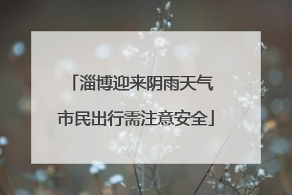 淄博迎来阴雨天气 市民出行需注意安全