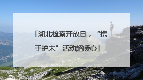 湖北检察开放日，“携手护未”活动超暖心
