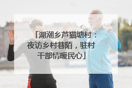 湖潮乡芦猫塘村：夜访乡村巷陌，驻村干部情暖民心
