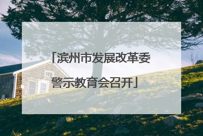 滨州市发展改革委警示教育会召开