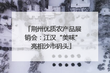 荆州优质农产品展销会：江汉“美味”亮相沙市码头