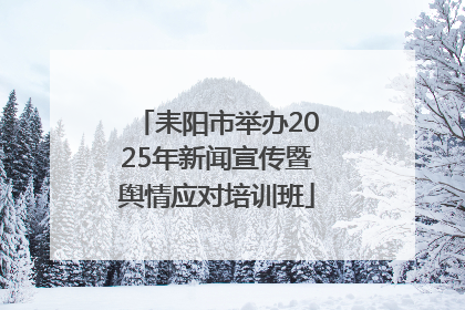耒阳市举办2025年新闻宣传暨舆情应对培训班