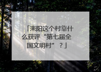 耒阳这个村靠什么获评“第七届全国文明村”？