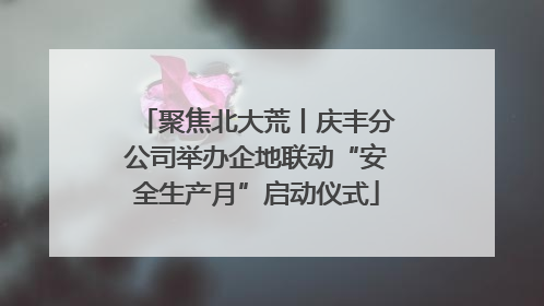 聚焦北大荒丨庆丰分公司举办企地联动“安全生产月”启动仪式