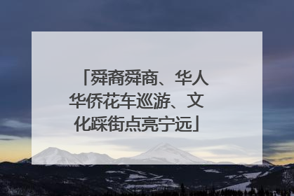 舜裔舜商、华人华侨花车巡游、文化踩街点亮宁远