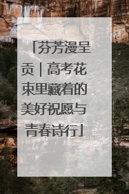 芬芳漫呈贡｜高考花束里藏着的美好祝愿与青春诗行