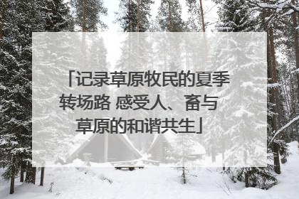 记录草原牧民的夏季转场路 感受人、畜与草原的和谐共生