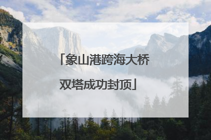 象山港跨海大桥双塔成功封顶