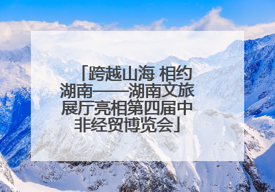 跨越山海 相约湖南——湖南文旅展厅亮相第四届中非经贸博览会