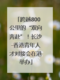 跨越800公里的“双向奔赴”！长沙-香港青年人才对接会在港举办